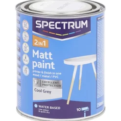 Verf>Spectrum 2-In-1 Matte Verf Cool Grey Grijs