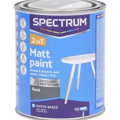 Verf>Spectrum 2-In-1 Matte Verf Rock Grijs