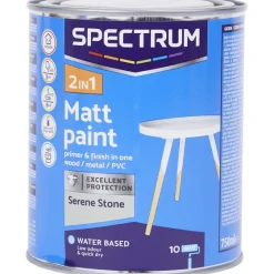 Verf>Spectrum 2-In-1 Matte Verf Serene Stone Grijs