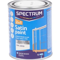 Verf>Spectrum 2-In-1 Zijdeglanslak Ral 9010 Wit