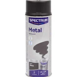 Verf>Spectrum Spuitverf Voor Metaal Mat Zwart