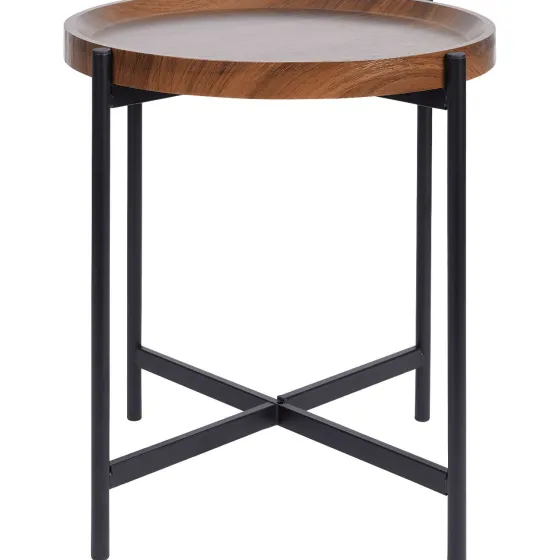 Woonaccessoires>Merk Studio Home Ronde Bijzettafel Zwart,Bruin
