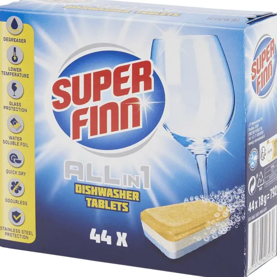 Afwas- & Wasmiddelen>Superfinn Vaatwastabletten All-In-1