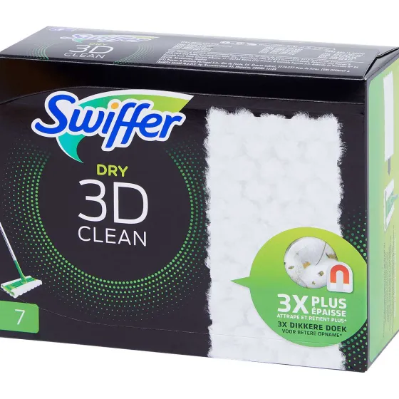Schoonmaakartikelen>Swiffer Vloerdoekjes Dry 3D Clean