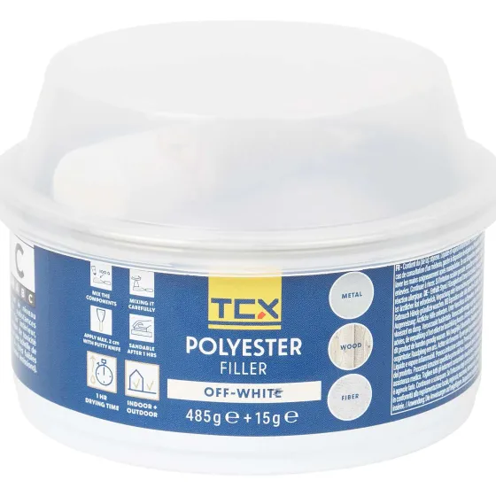 Gereedschap>TCX Polyester Plamuur Off-White Wit