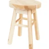 Woonaccessoires>Studio Home Teakhouten Kruk Bruin
