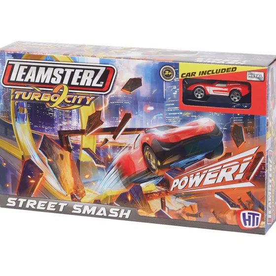 Spellen>Mini Matters Teamsterz Racebaan Met Looping Meerkleurig