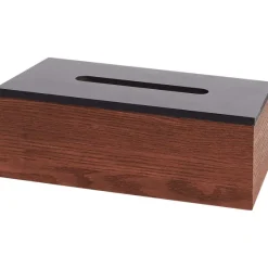 Woonaccessoires>Merk Tissuebox Bruin,Wit,Zwart
