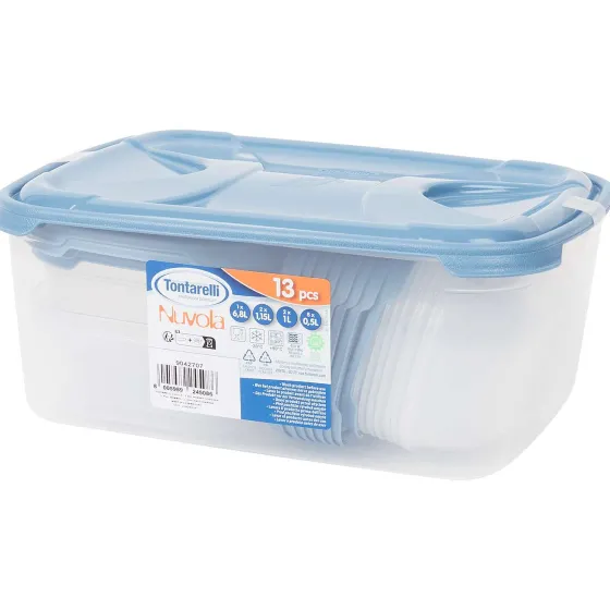 Bewaren & Meenemen>Lock & Lock Tontarelli Nuvola Vershouddozenset Blauw,Grijs