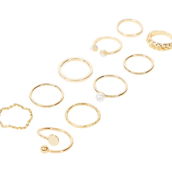Horloges & Sieraden>Merk Trendz Ringenset Goud,Zilver