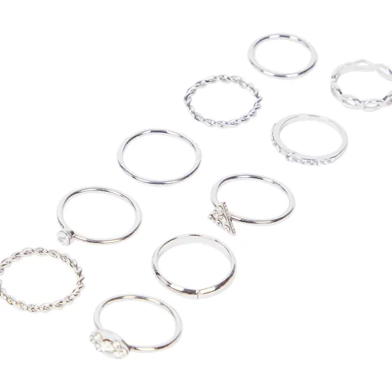 Horloges & Sieraden>Merk Trendz Ringenset Goud,Zilver
