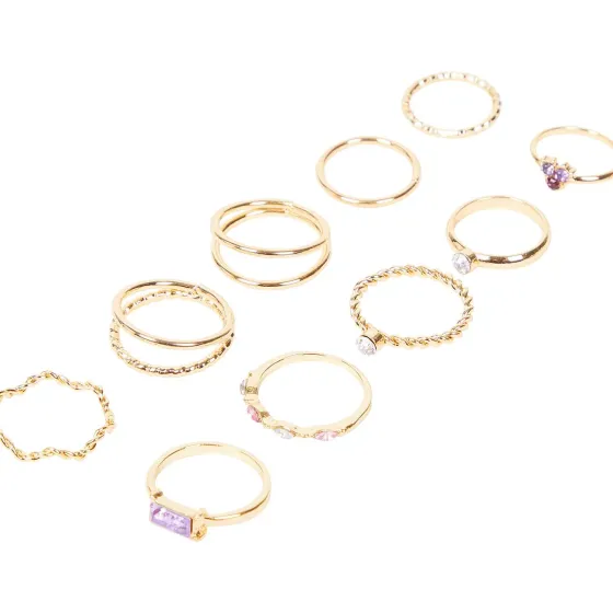 Horloges & Sieraden>Merk Trendz Ringenset Goud,Zilver