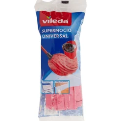 Schoonmaakartikelen>Vileda Vervangingsmop Wring&Go Rood