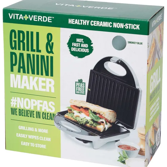 Keukenapparaten>VitaVerde Contactgrill Grijs