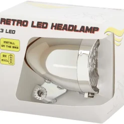 Fietsaccessoires>Walfort Retro Led-Fietskoplamp Zwart,Zilver