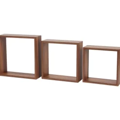 Woonaccessoires>Merk Wandkubus-Set Beige,Bruin,Wit
