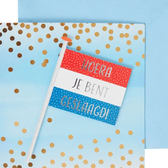 Kaarten>Office Essentials Wenskaart 'Geslaagd' Print