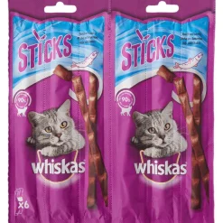 Dierenvoeding>Whiskas Kattensticks Zalm