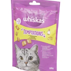 Dierenvoeding>Whiskas Temptations Kattensnoepjes Kip En Kaas