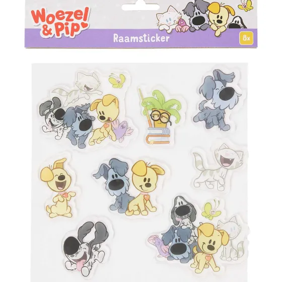 Knutselen>Woezel & Pip Raamstickers Print