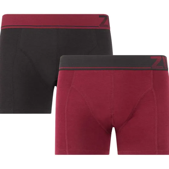 Ondergoed>Ziki Bamboe Boxershorts Blauw,Rood,Zwart