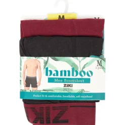 Ondergoed>Ziki Bamboe Boxershorts Blauw,Rood,Zwart