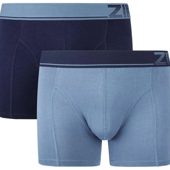 Ondergoed>Ziki Bamboe Boxershorts Blauw,Rood,Zwart