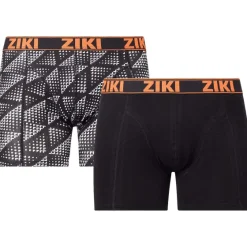 Ondergoed>Ziki Boxershorts Blauw,Groen,Oranje,Print