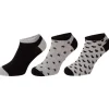 Beenmode>Ziki Sneakersokken Print,Grijs,Wit,Zwart