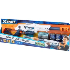 Spellen>Zuru X-Shot Dartgeweer Max Attack Blauw,Wit